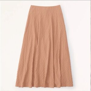 Abercrombie & Fitch textured seer sucker flowy boho bohemian maxi skirt spring M